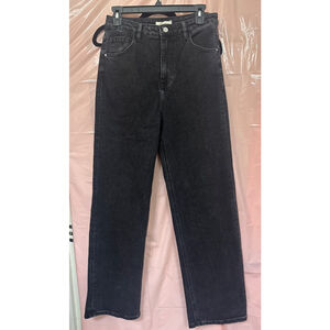 Women's Milio Milano Black Straight Leg Jeans
